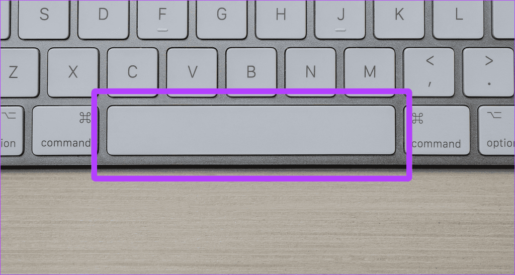 Spavebar on Mac keyboard