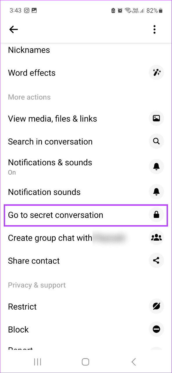 Start a Secret Conversation