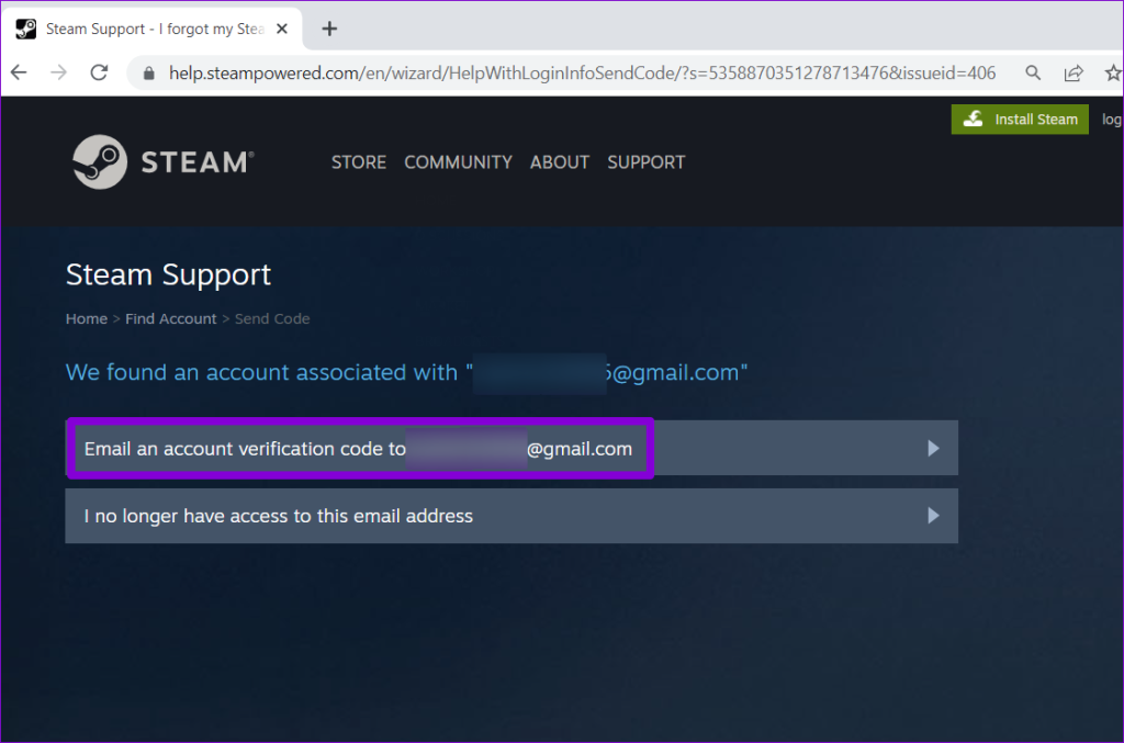 Steam Account Email Verification