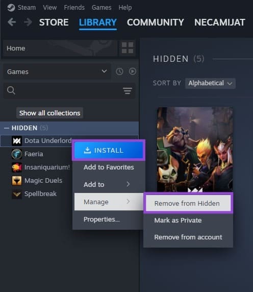 Steam Game Is Installed on PC But Not Showing in The App – How to Fix 2