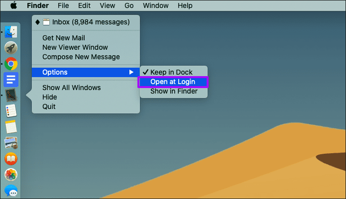 Stop Mac Mail App Opening Randomly 7