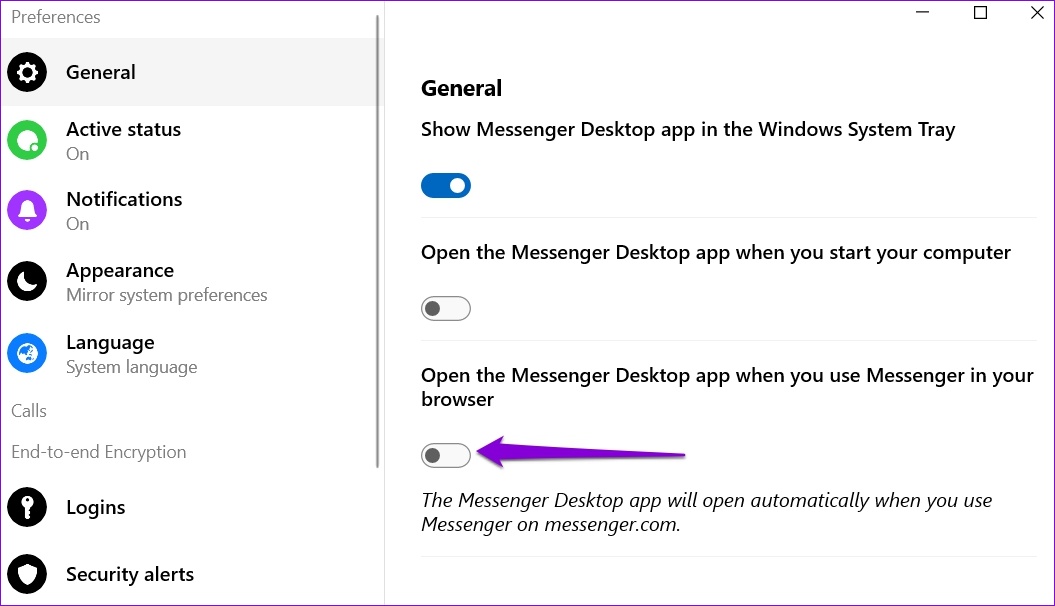 Stop Messenger From Opening Automatically on Windows