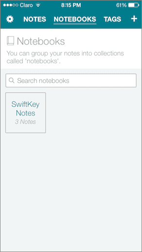 Swiftkey Notebooks