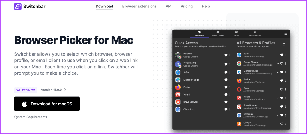 Switchbar for Mac