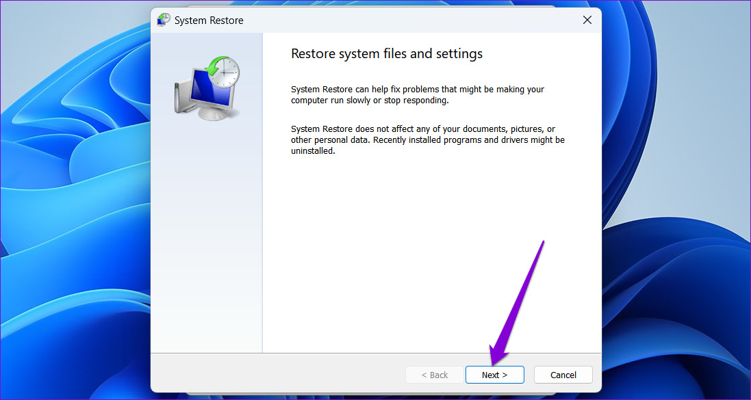 System Restore in Windows 11