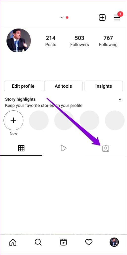 Tagged Photos on Instagram