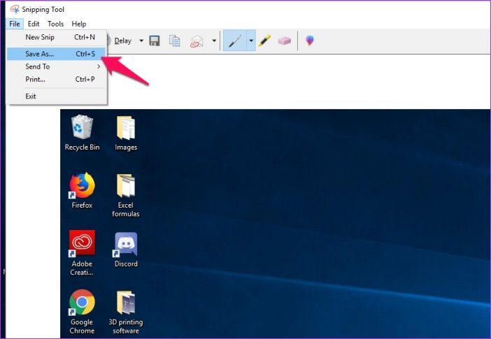 Take Screenshots One Monitor Windows 10 3