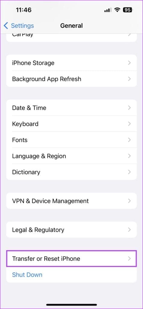 Tap Transfer or Reset iPhone 475x1024 1