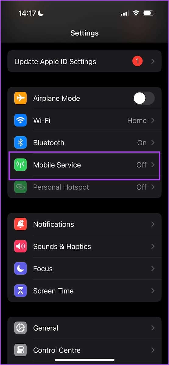 Tap on Mobile Service 1 - 5