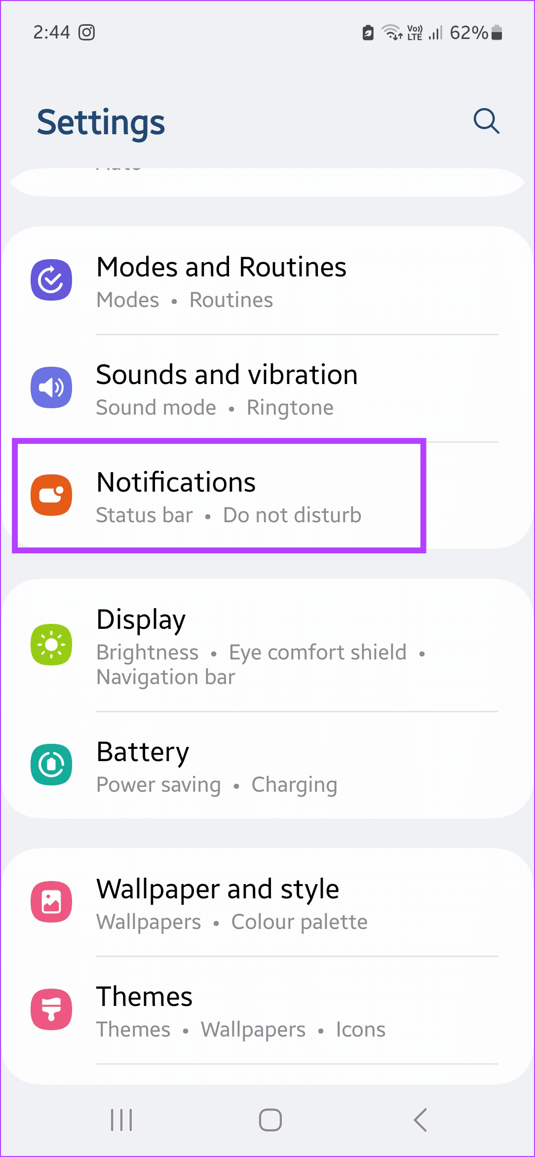 Tap on Notifications 7