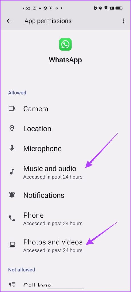 Tap on Photos and Videos