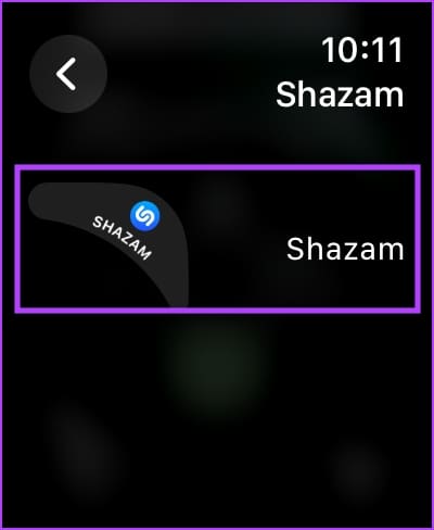 Tap on Shazam Complication