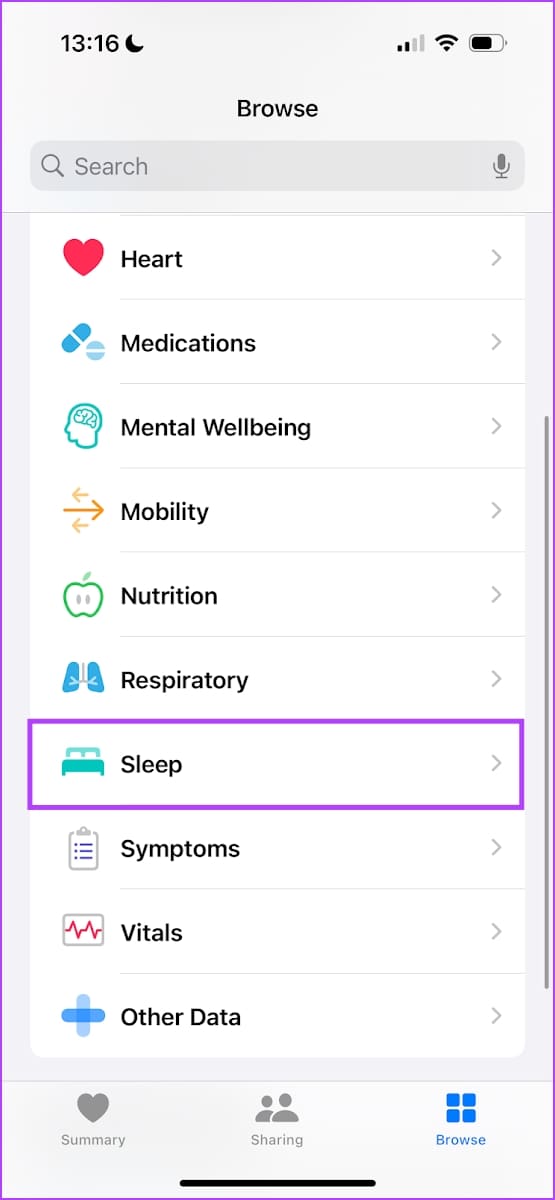 Tap on Sleep in Health 2