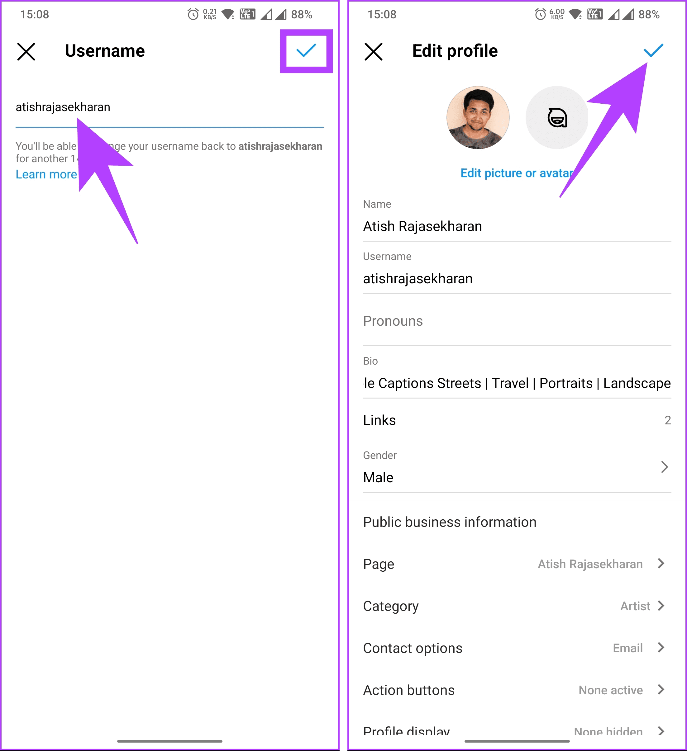 Tap the tick mark in the top right corner - 10