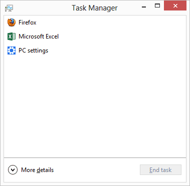 Task Manager Compact View
