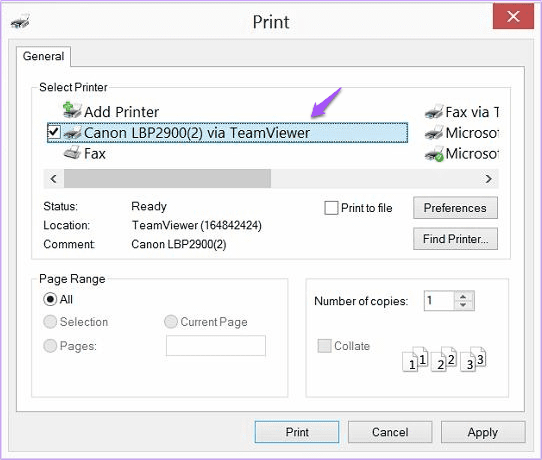 Team Viewer Remote Printing Remoe Printing Va Teamviewer 2