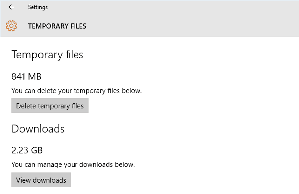 Temp Files In Disk Drive