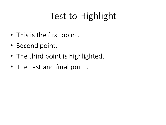 Test Slide