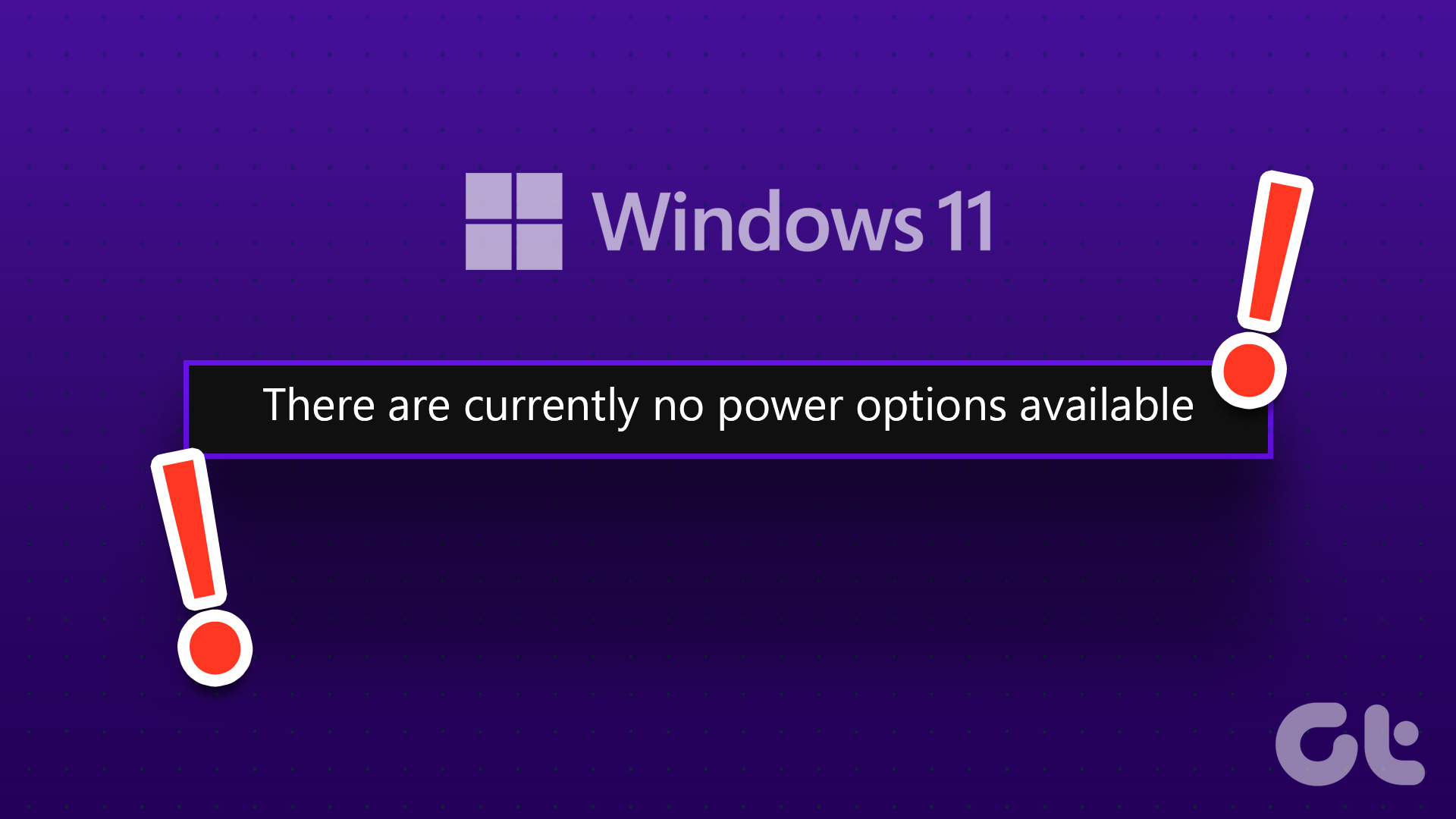 Fix There Are Currently No Power Options Available in Windows