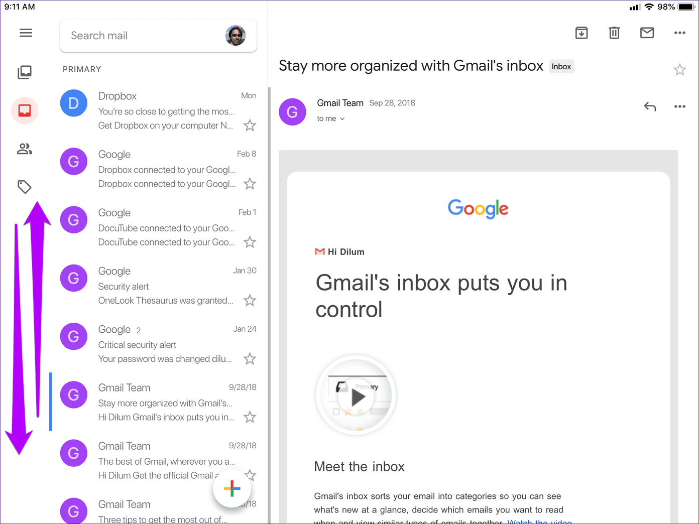 Top Gmail Shortcuts Ipad 4