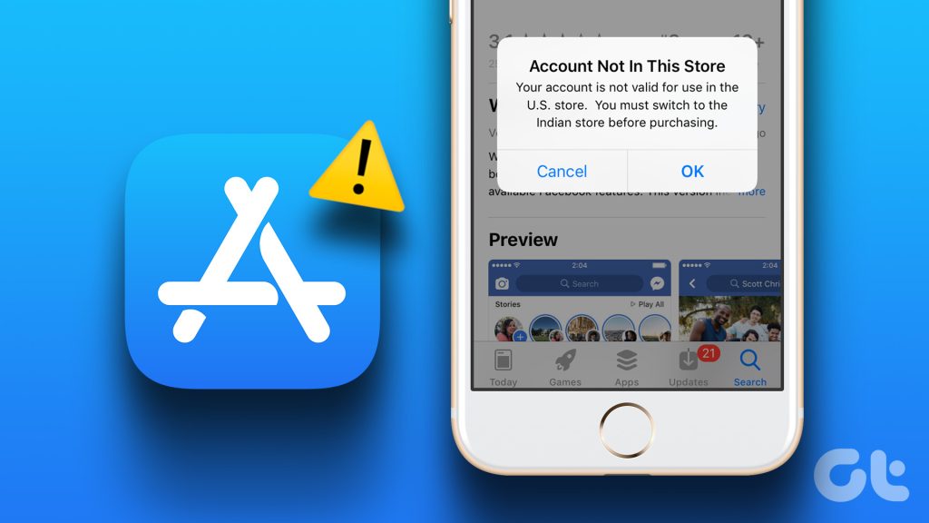 Top Ways to Fix Account Not in This Store Error in App Store for iPhone