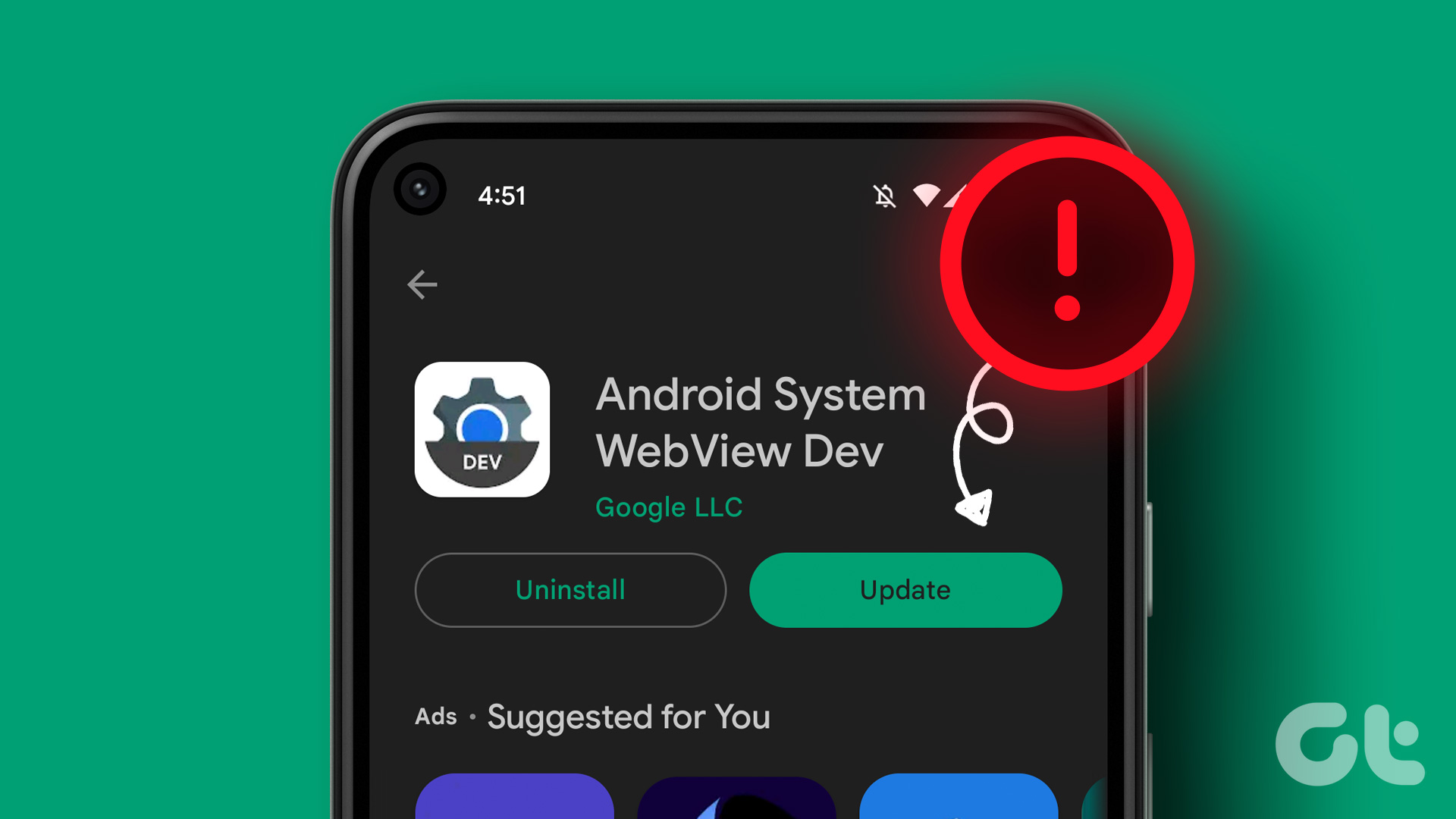 Android System WebView not updating