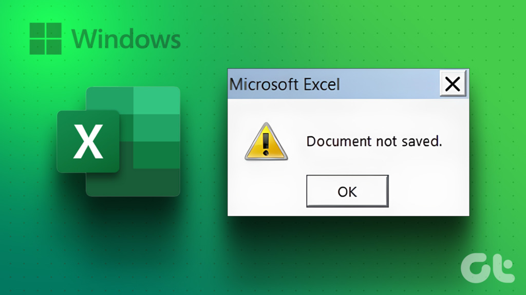 fix excel not saving changes on windows