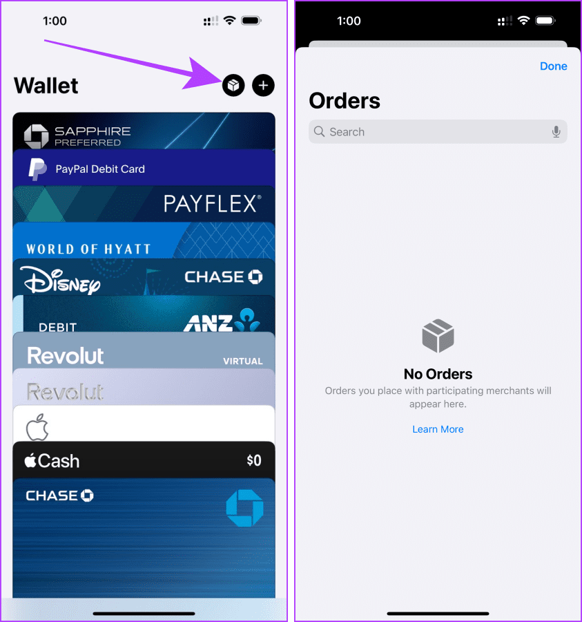 Track Orders in Apple Wallet App