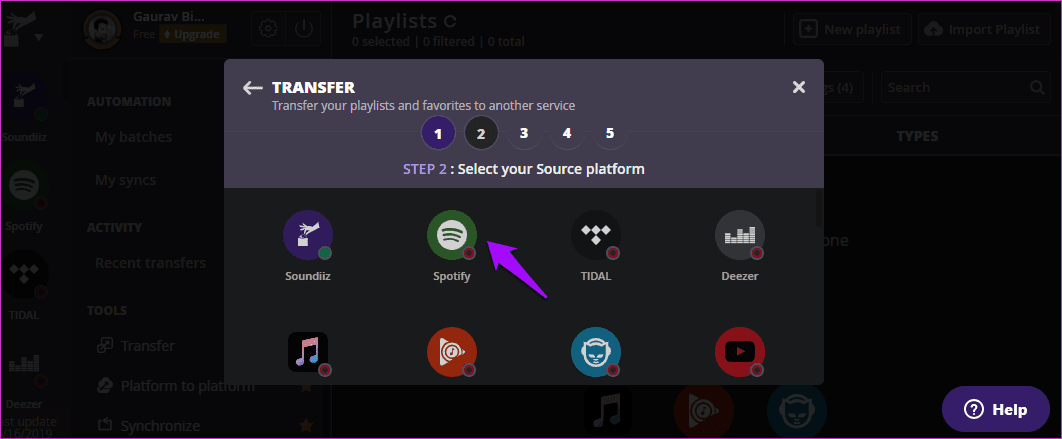 Transfer Playlists From Spotify To Tidal 15