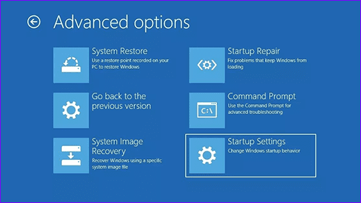 Troubleshooting Advanced Options Windows 10