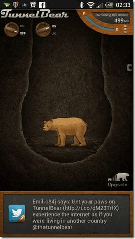 Tunnel Bear For Android 1