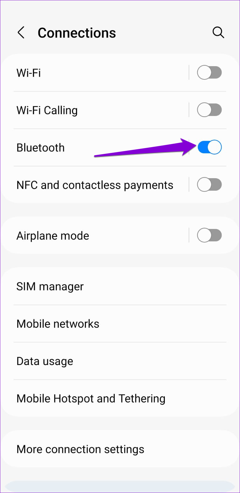Turn Bluetooth On or Off on Android