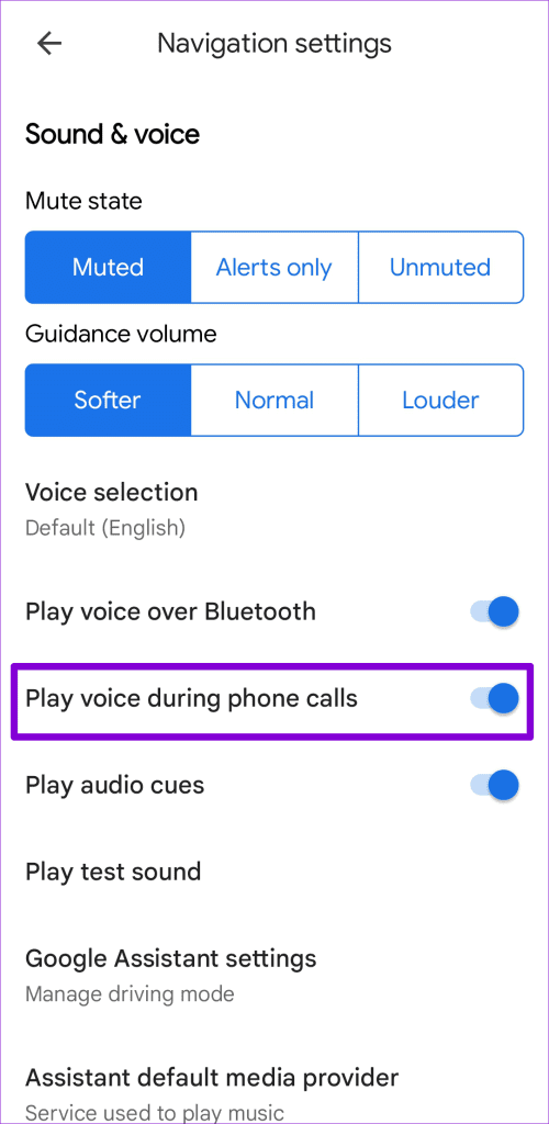 Turn Off Voice Navigation During Calls in Google Maps