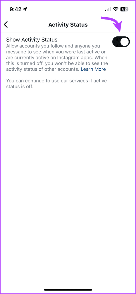 Turn On Activity Status