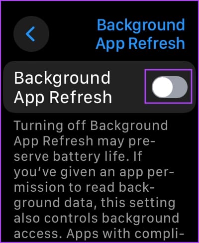 Turn off Background App Refresh
