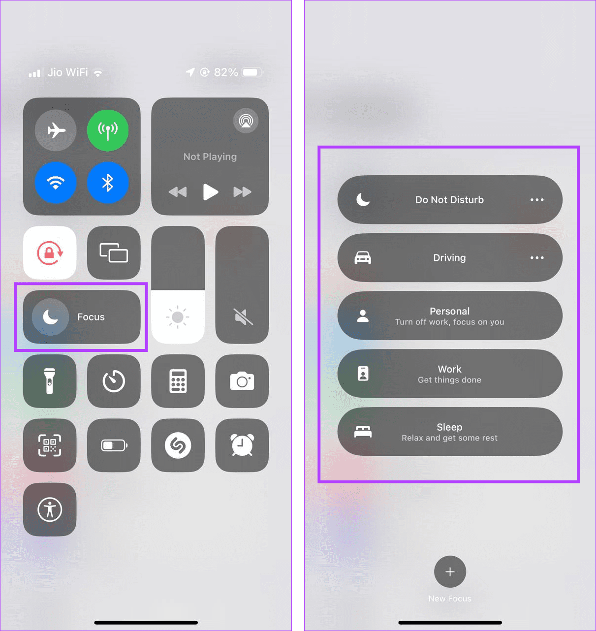 Turn off Focus mode 2