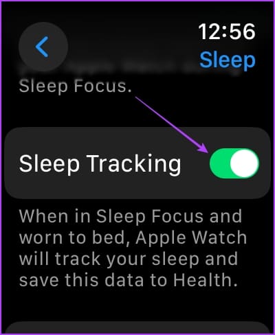 Turn on Sleep Tracking