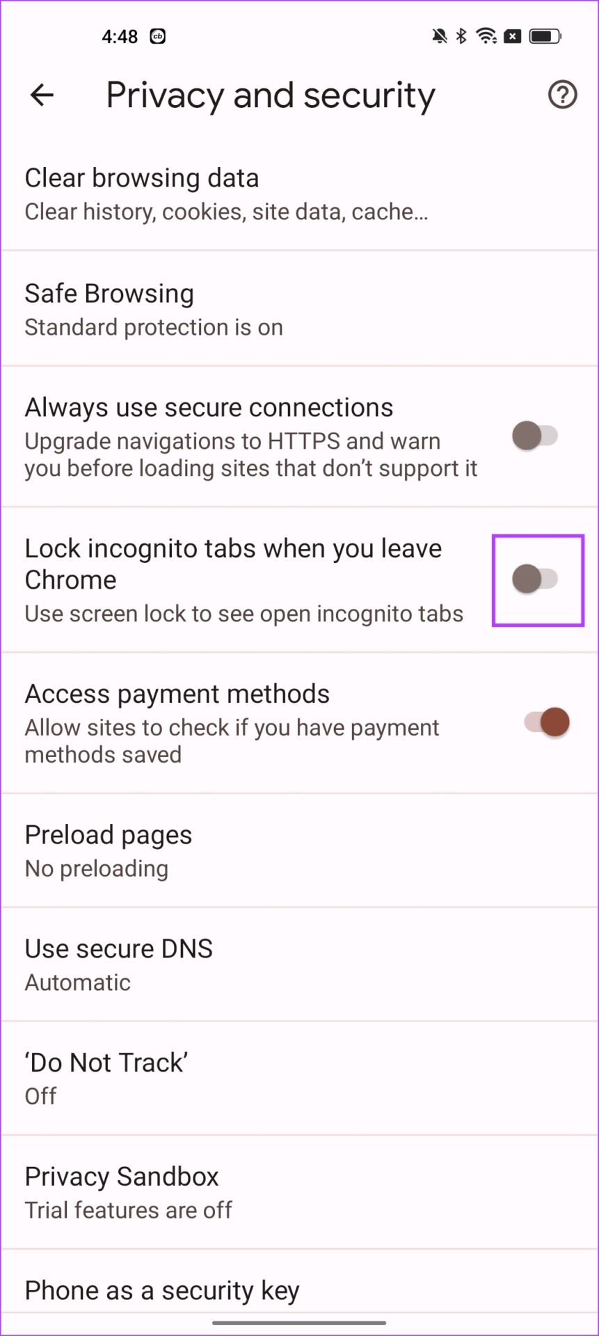 How to Lock Incognito Tabs in Google Chrome on Android and Desktop - 45