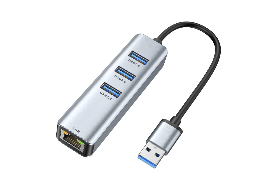 USB-A hub with ethernet