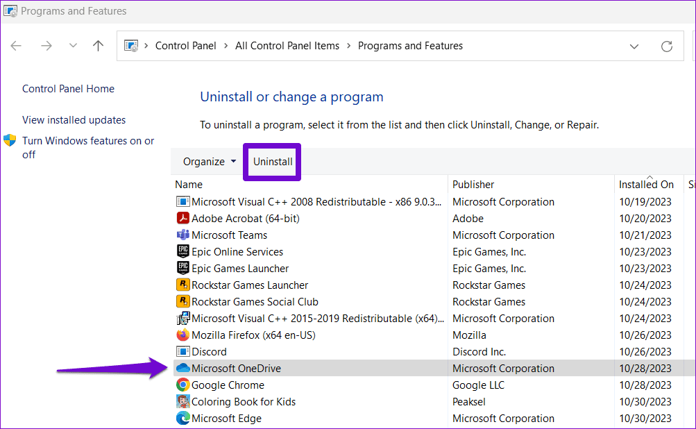 Uninstall OneDrive From Windows 1