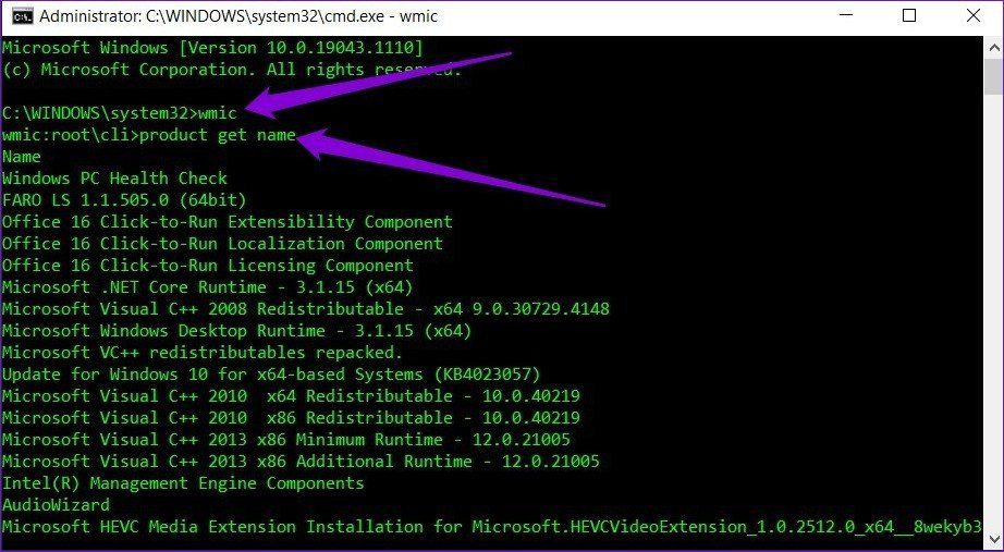 Uninstall Programs with Command Prompt