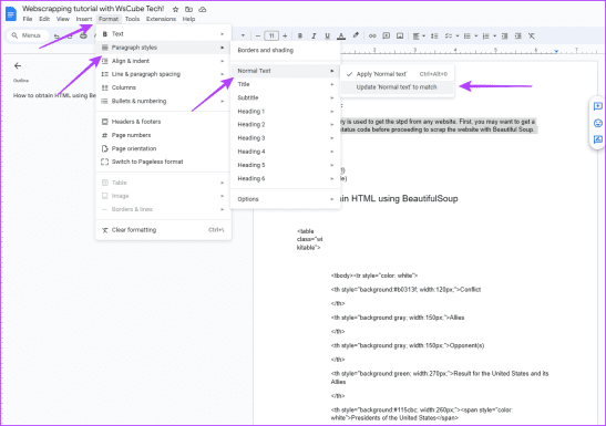 Normal Text Google Doc How to Change Default Font, Size, and Spacing in Google Docs - Guiding Tech