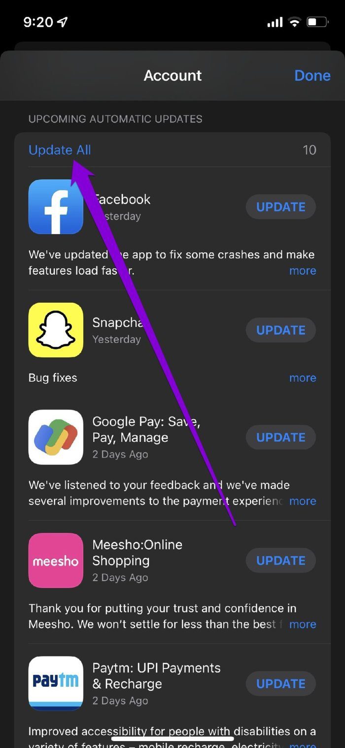 Update Apps i Phone