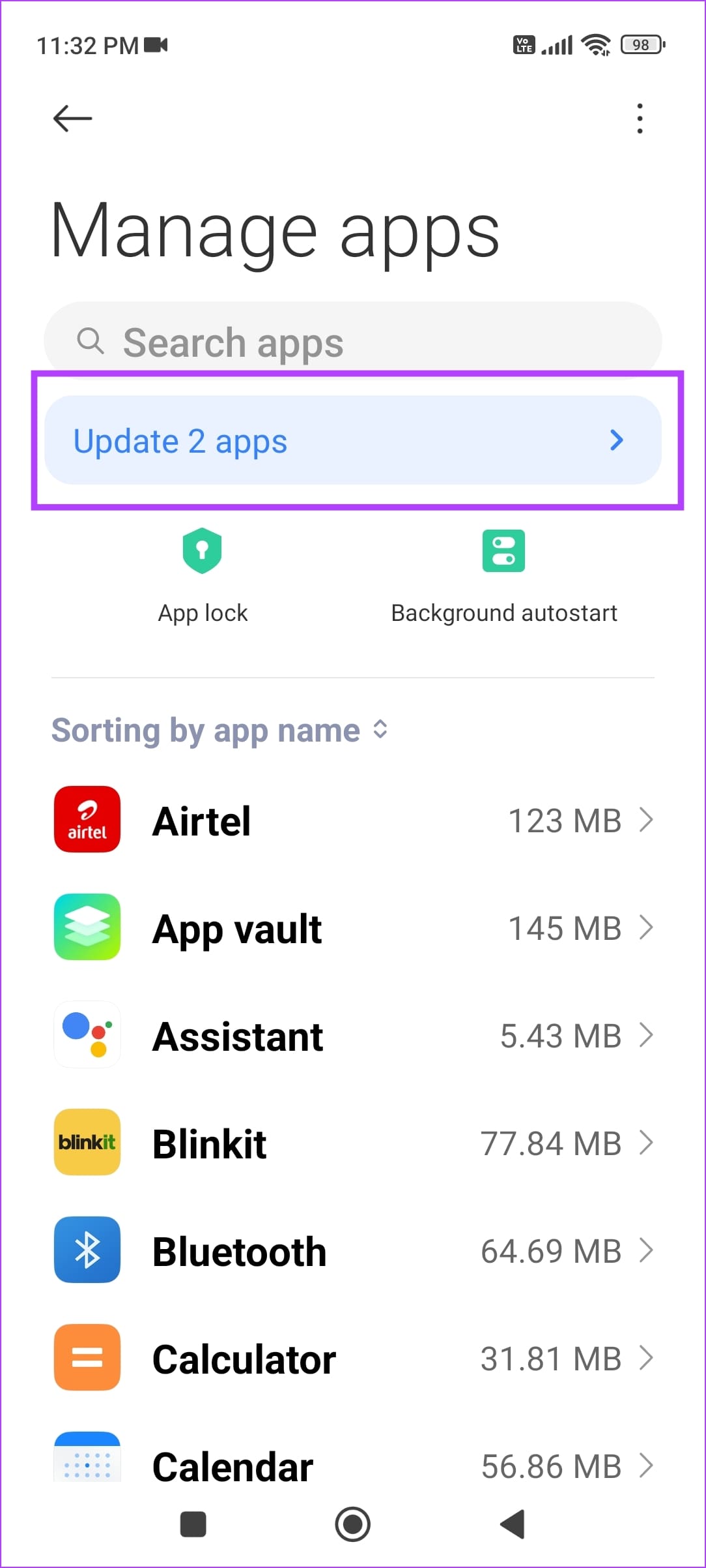 Update Apps