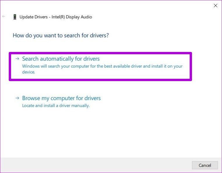 Update Audio Drivers on Windows 10