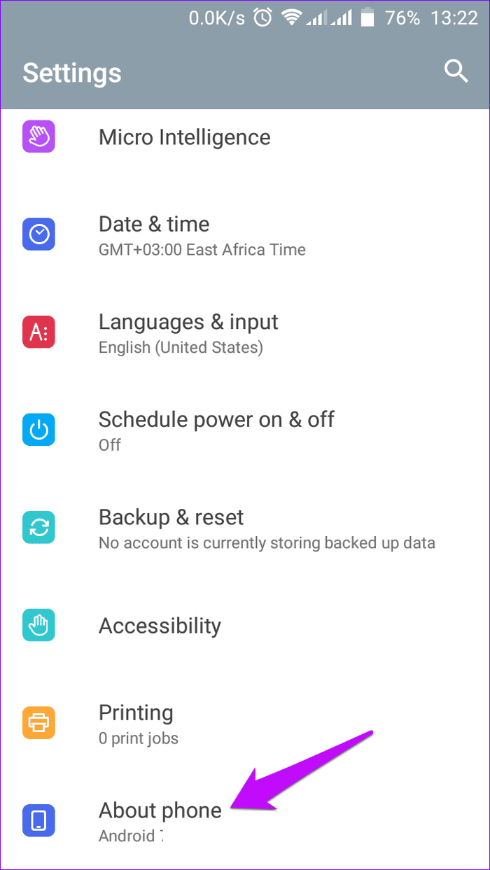 Update System Settings on Android