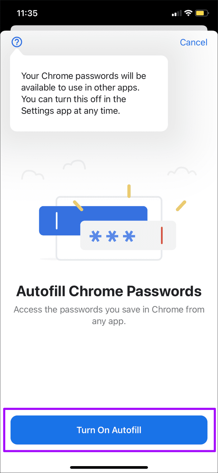 Use Google Chrome Passwords on i Phone for Auto filling 5