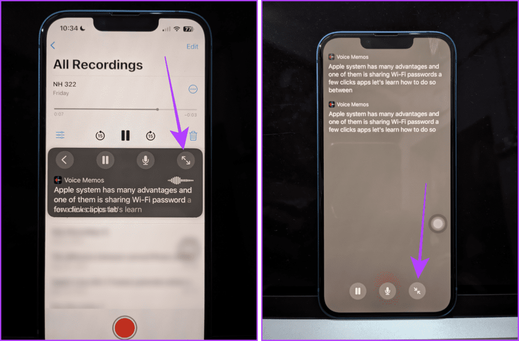 Use Live Captions in Full screen on iPhone