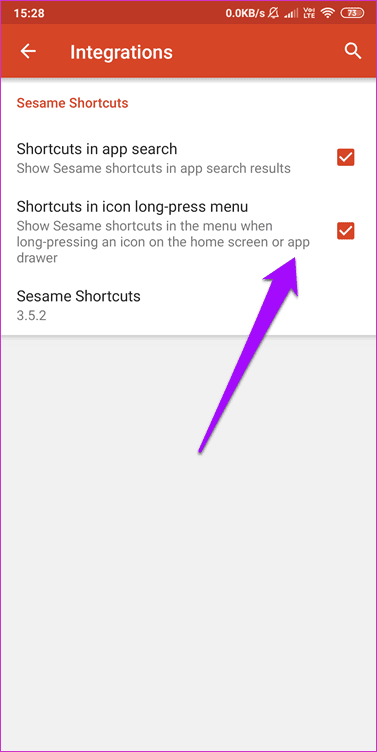 Use Nova Launcher With Sesame Shortcuts 6