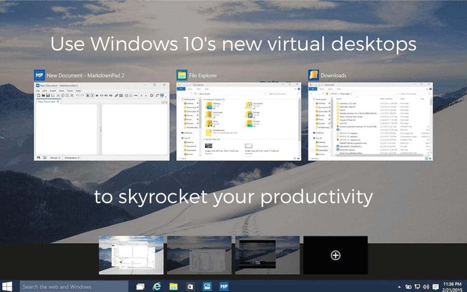 Use Windows 10S New Virtual Desktops